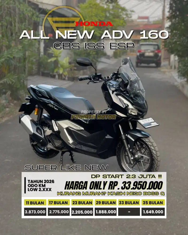 HONDA ALL NEW ADV 160 CBS ISS ESP 2026