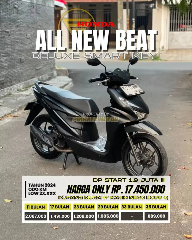 HONDA ALL NEW BEAT DELUXE SMART KEY 2024