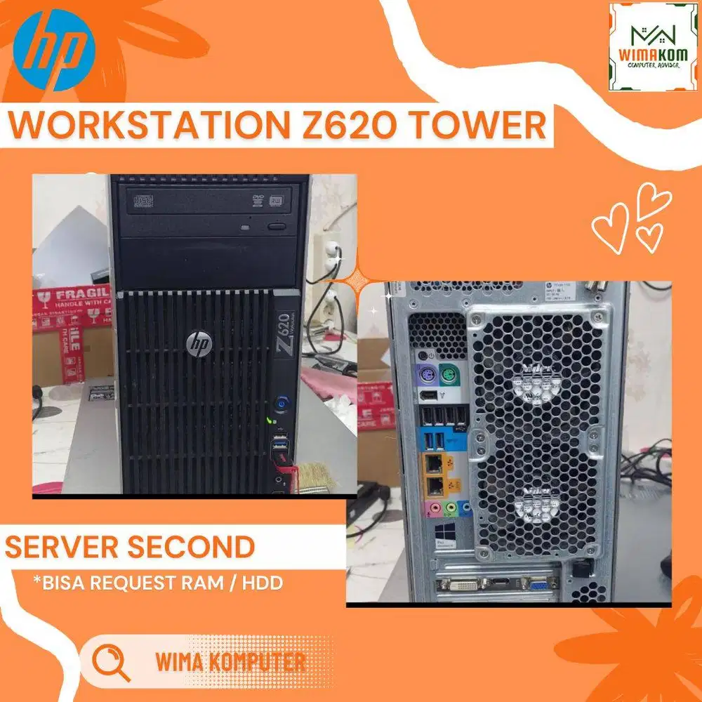 SERVER HP Z620 2x XEON E5-2650V2 32 CORE RAM 128GB HDD 1TB SSD 240GB