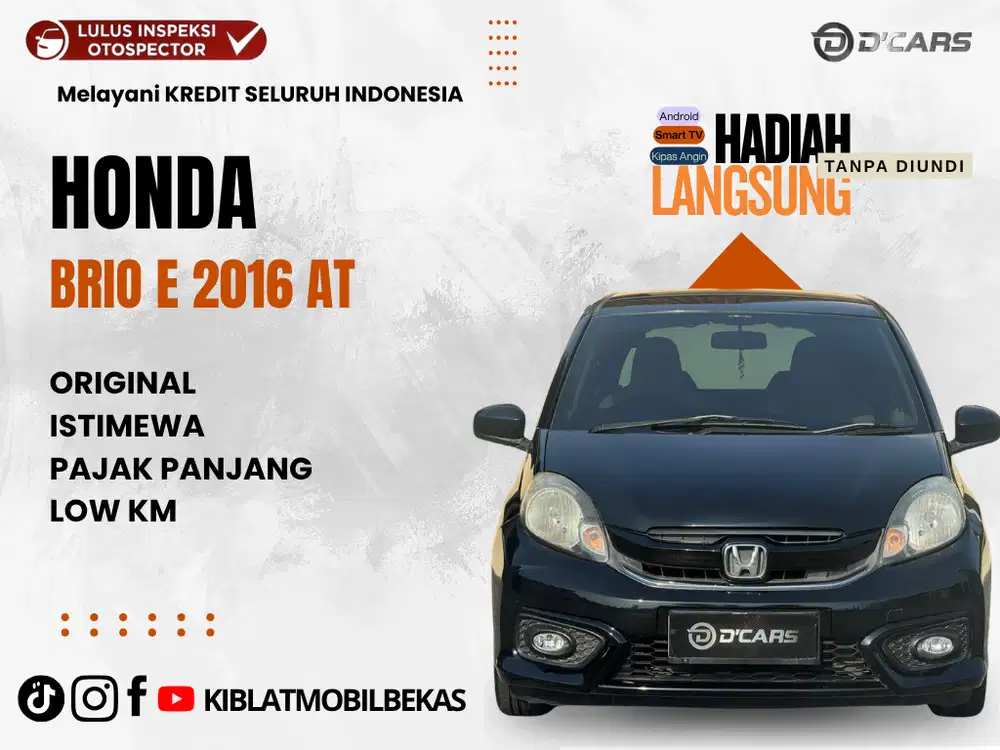 DIJUAL HONDA BRIO E MATIC 2016