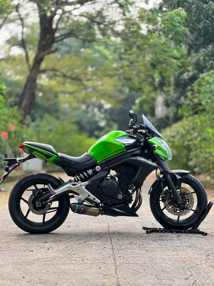 KAWASAKI ER6N 650 HIJAU 2012 KM 19K KONDISI MULUS SIAP GASS