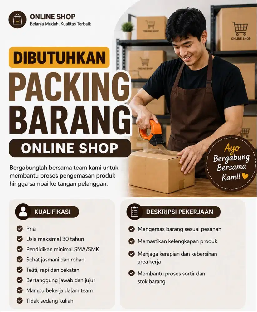 Loker Packing Online Shop