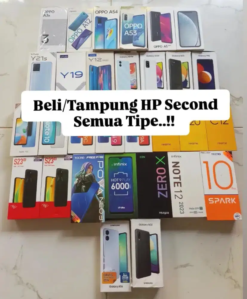Tampung HP Second. Beli HP Bekas.