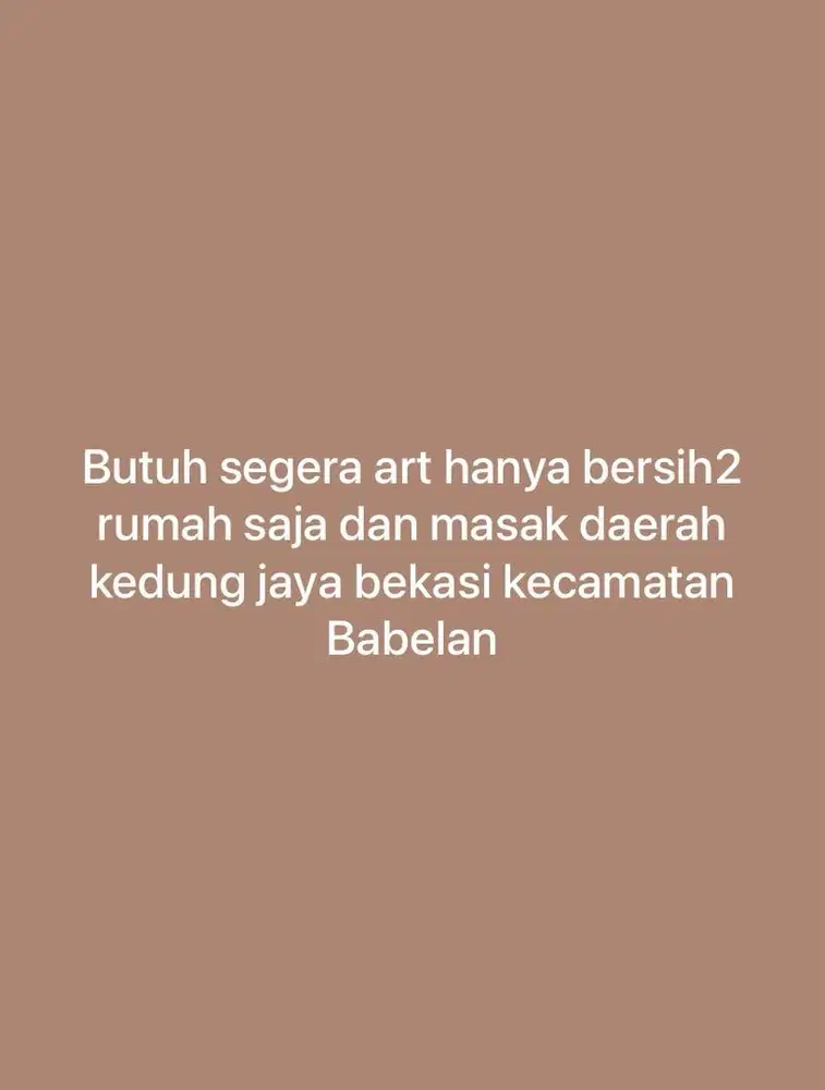 Lowongan Pekerjaan Art