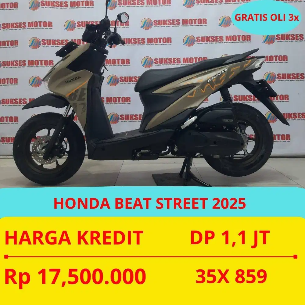 HONDA BEAT STREET 2025 DP MURAH 1,1 JUTA GUYSSS