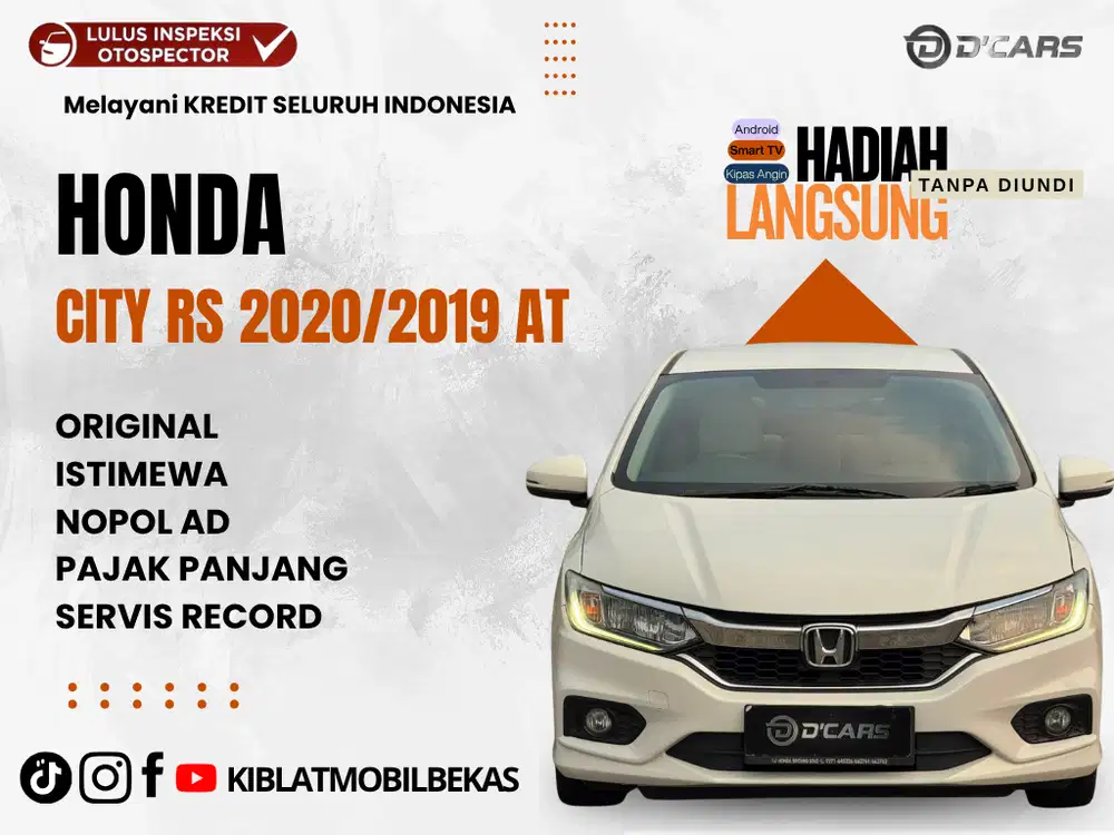 DIJUAL DP 50JT AN HONDA CITY RS MATIC 2020/2019