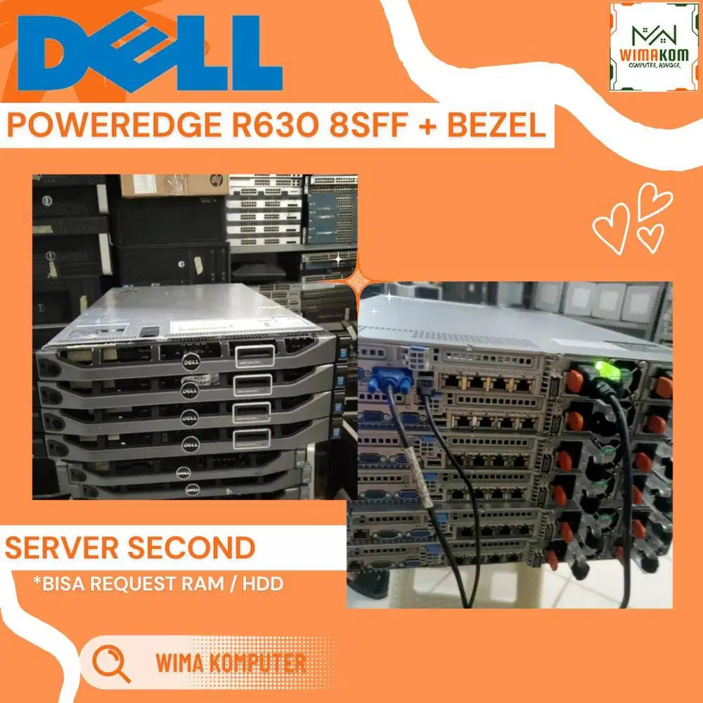 SERVER DELL R630 8 SFF 2x XEON E5-2620V3 24 CORE RAM 64GB NO DISK