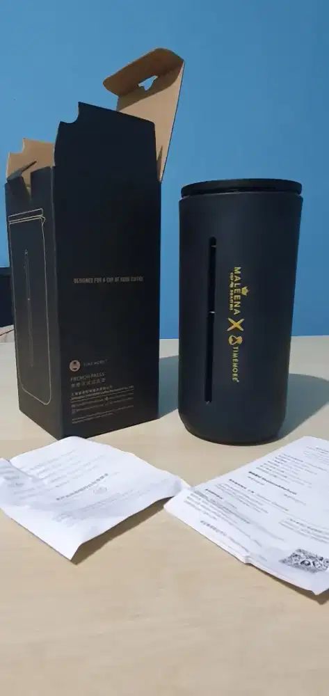 Timemore U French Press Black - Special Edition Maleena Coffee