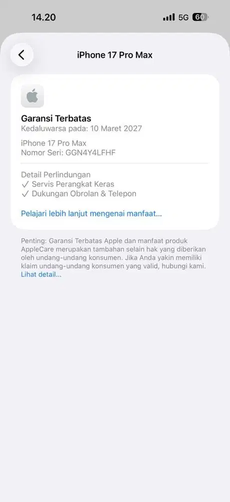 Iphone 17promax 256 ibox