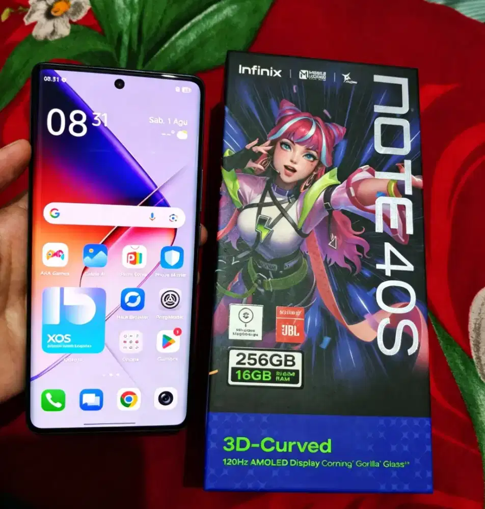 INFINIX NOTE 40S 5G RAM 8/256GB FULLSET