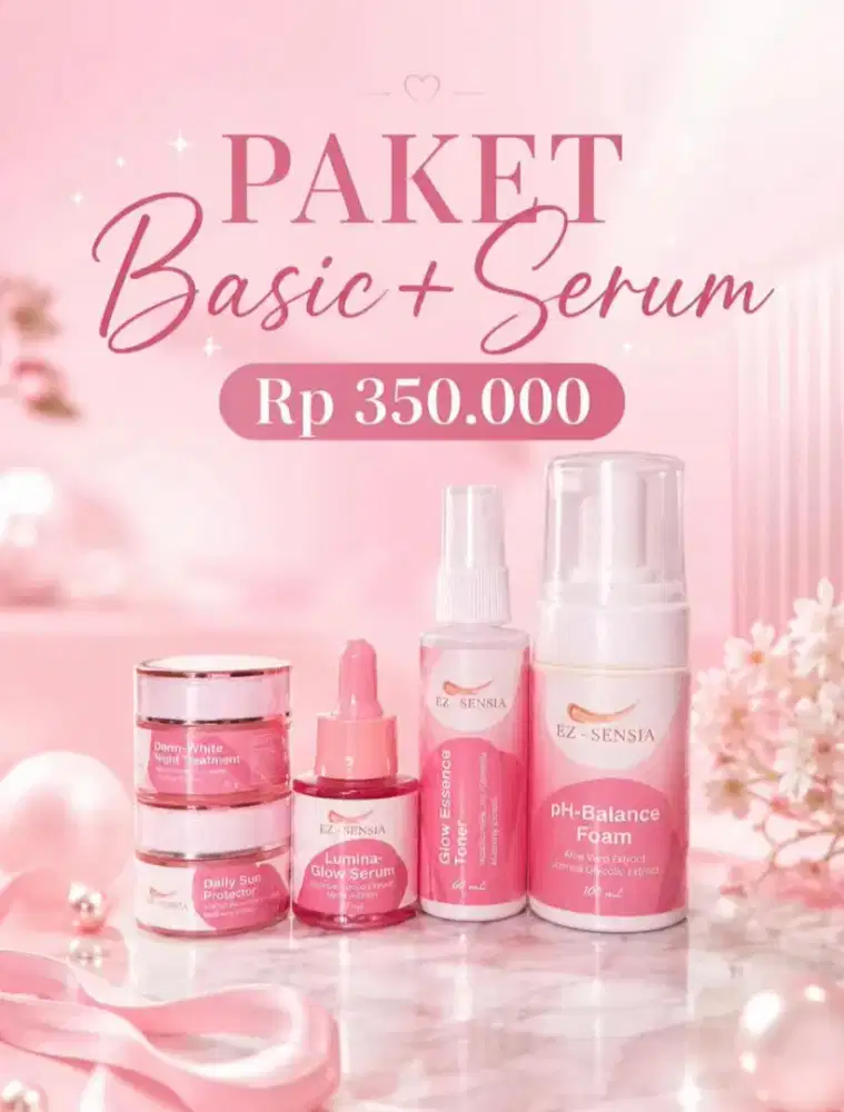 SKINCARE EZ-SENSIA PAKET BASIC + SERUM
