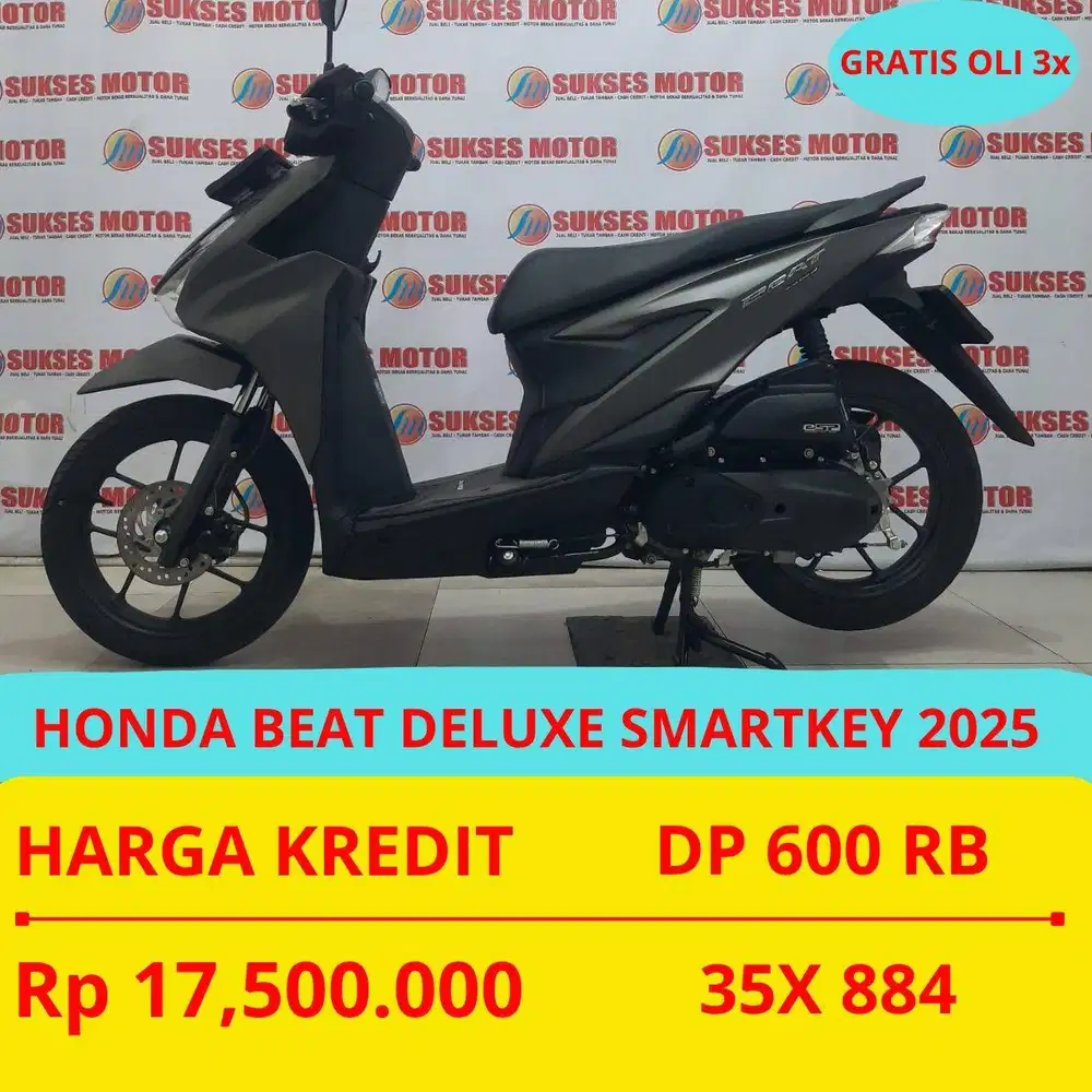 HONDA BEAT DELUXE SMARTKEY 2025 DP MURAH 600 RIBU GUYSSS