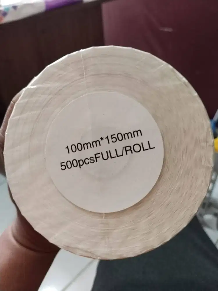 LABEL STICKER THERMAL 100 X 150 isi 500 pcs