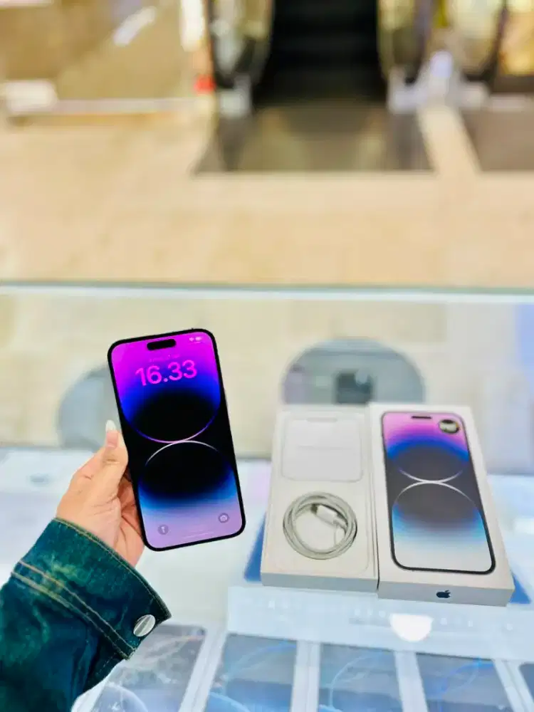 iPhone 14 Pro Max 128GB PURPLE BH 78% ex iBox Resmi original Lengkap