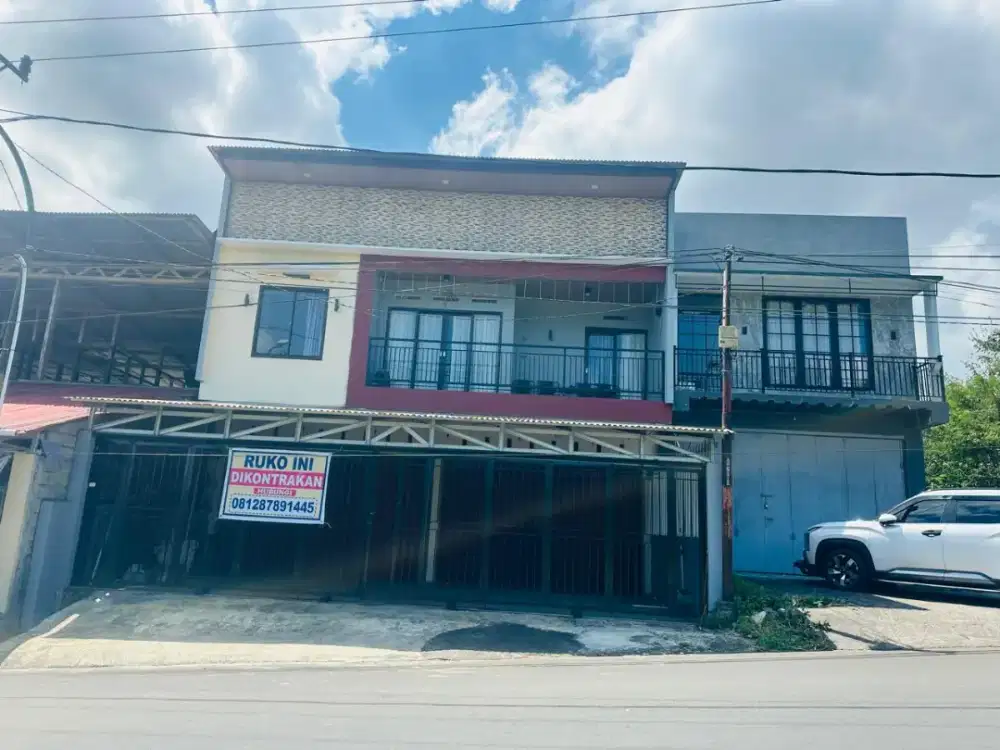 Ruko 2 pintu besar disewakan