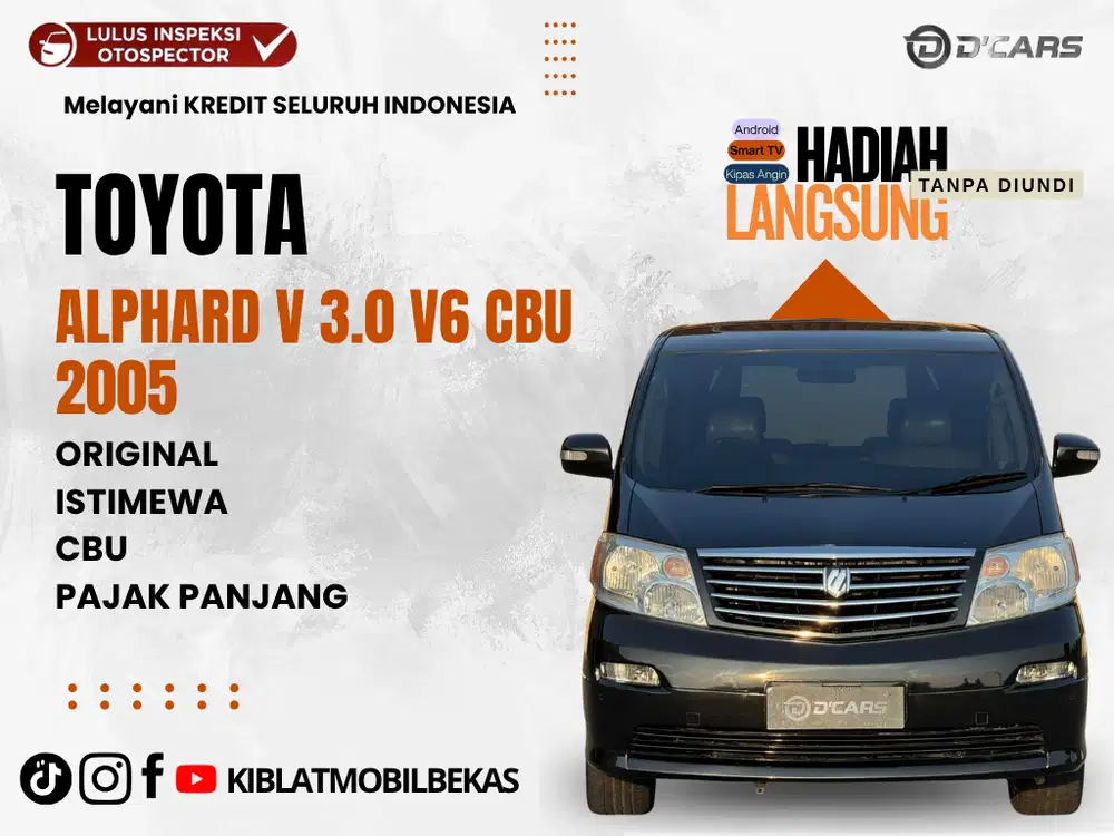 DIJUAL TOYOTA ALPHARD CBU V 3.0 V6 2005