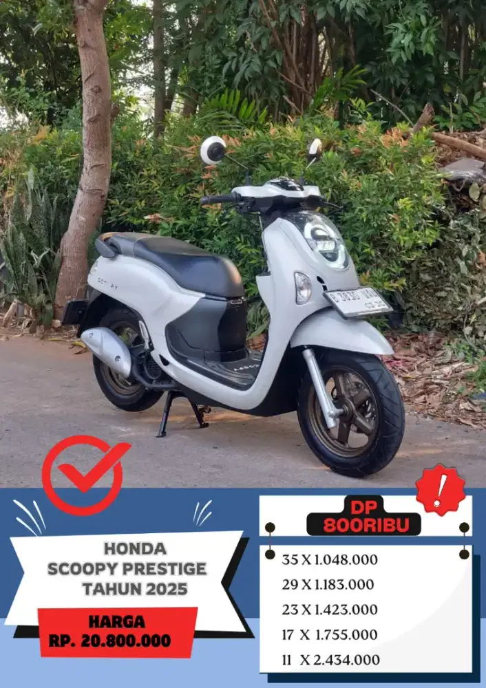 Honda Scoopy Prestige Tahun 2025 DP 800Ribu