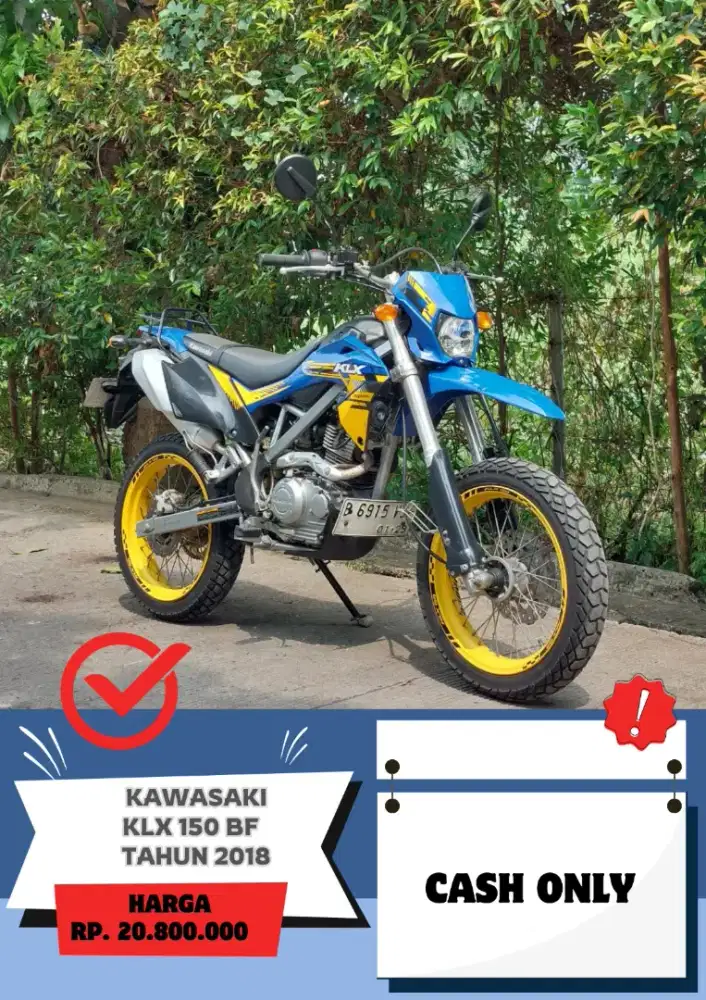 Kawasaki KLX 150 BF Tahun 2018 Supermoto