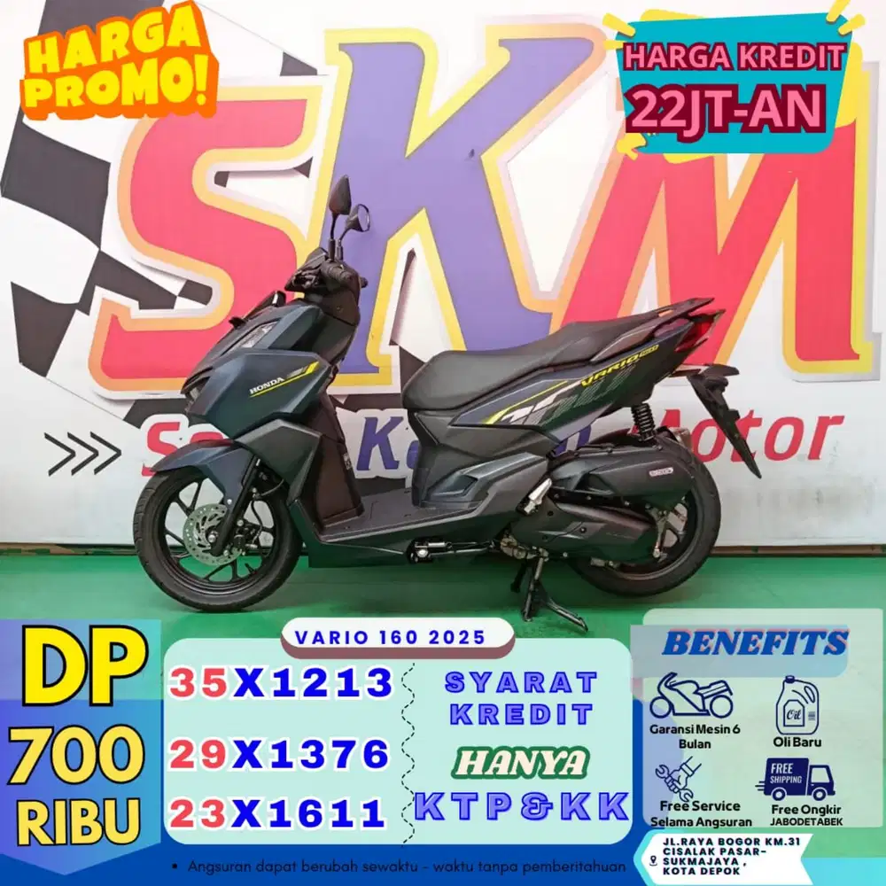 ( vario 160 2025 dp:700 garansi mesin 6bulan cash credit