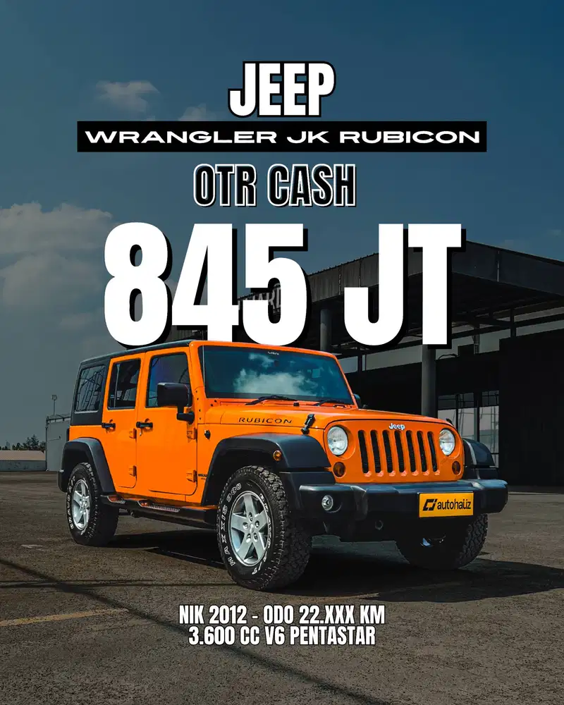 [ HARGA CASH ] JEEP WRANGLER RUBICON 3.6 PENTASTAR 2012