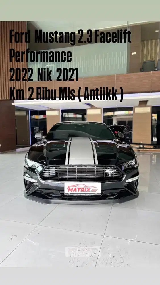 Ford Mustang 2.3 Facelift performance 2022 Nik21 Black Siap pakai