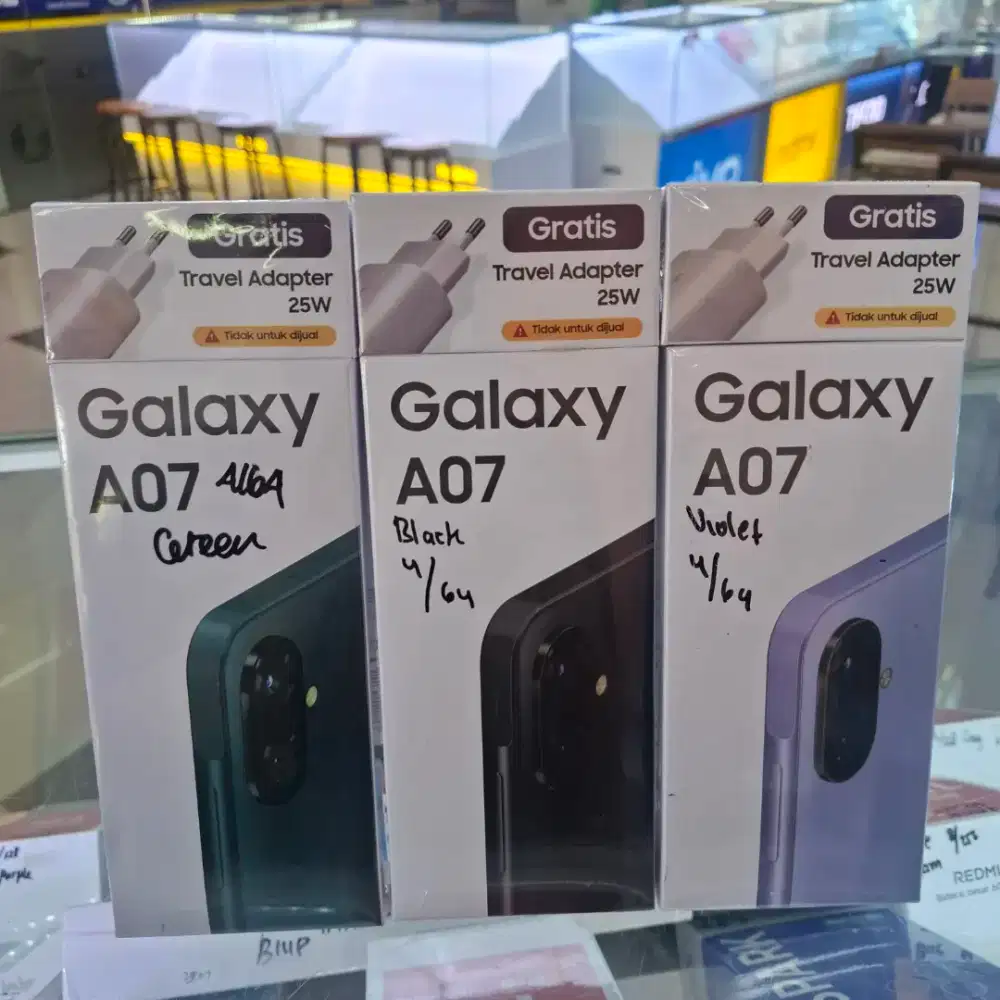 SAMSUNG A07 4/128 64GB NEW PROMO