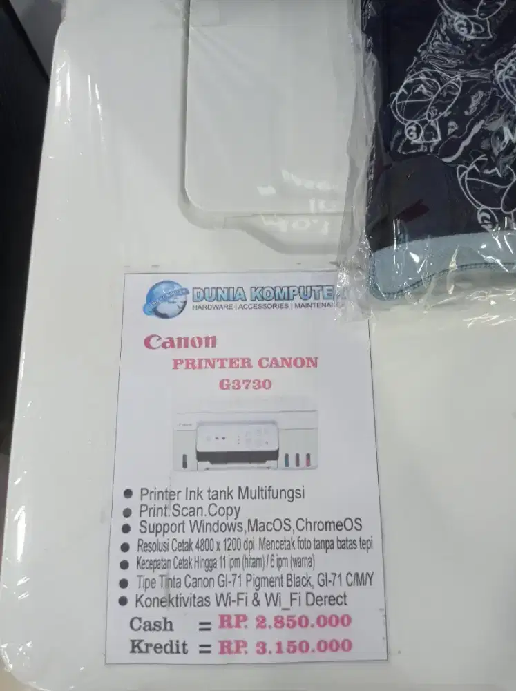 Printer Pixma Canon G3730 Green