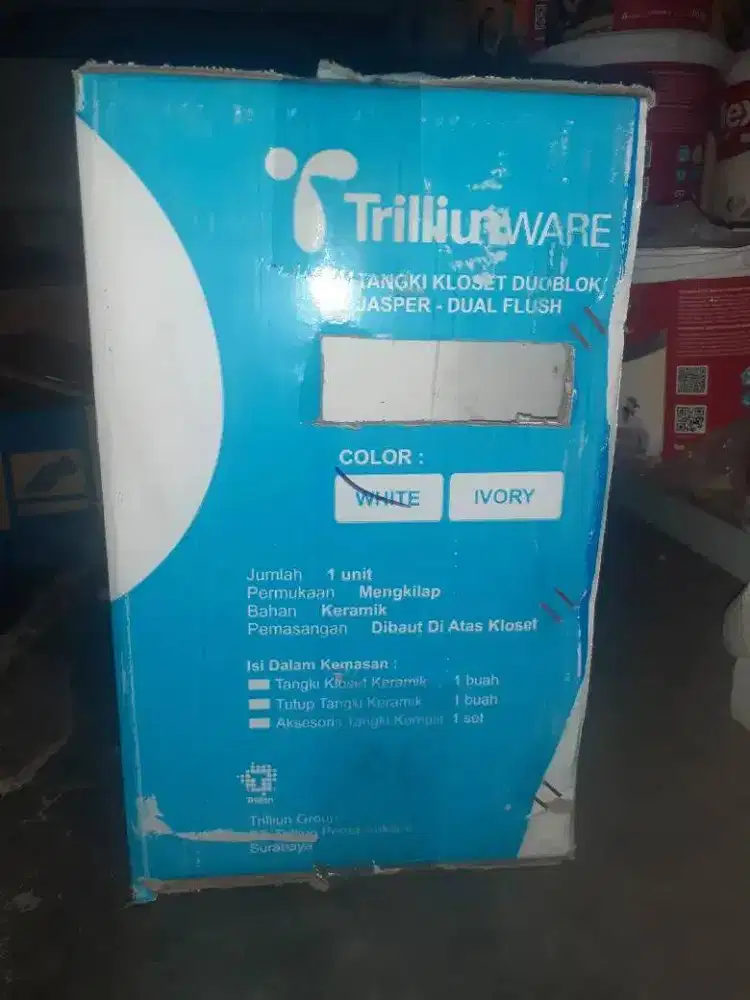 Tangki Kloset Duduk Trilliunware Jasper Dual Flush