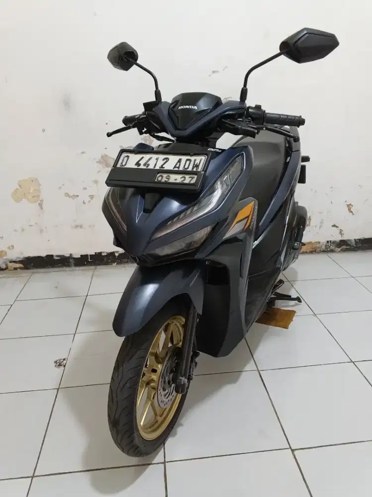 Istimewa Low Km ! Honda Vario 125 CBS Warna Biru Tahun 2022