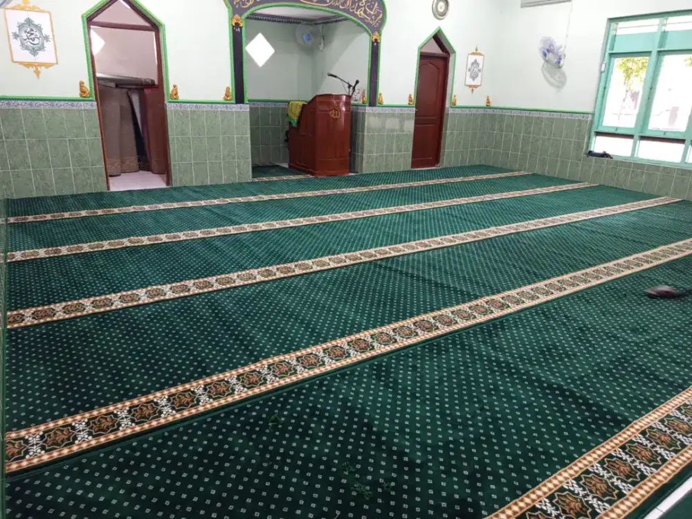 Karpet Masjid tipe Grand Platinum Hijau Bintik