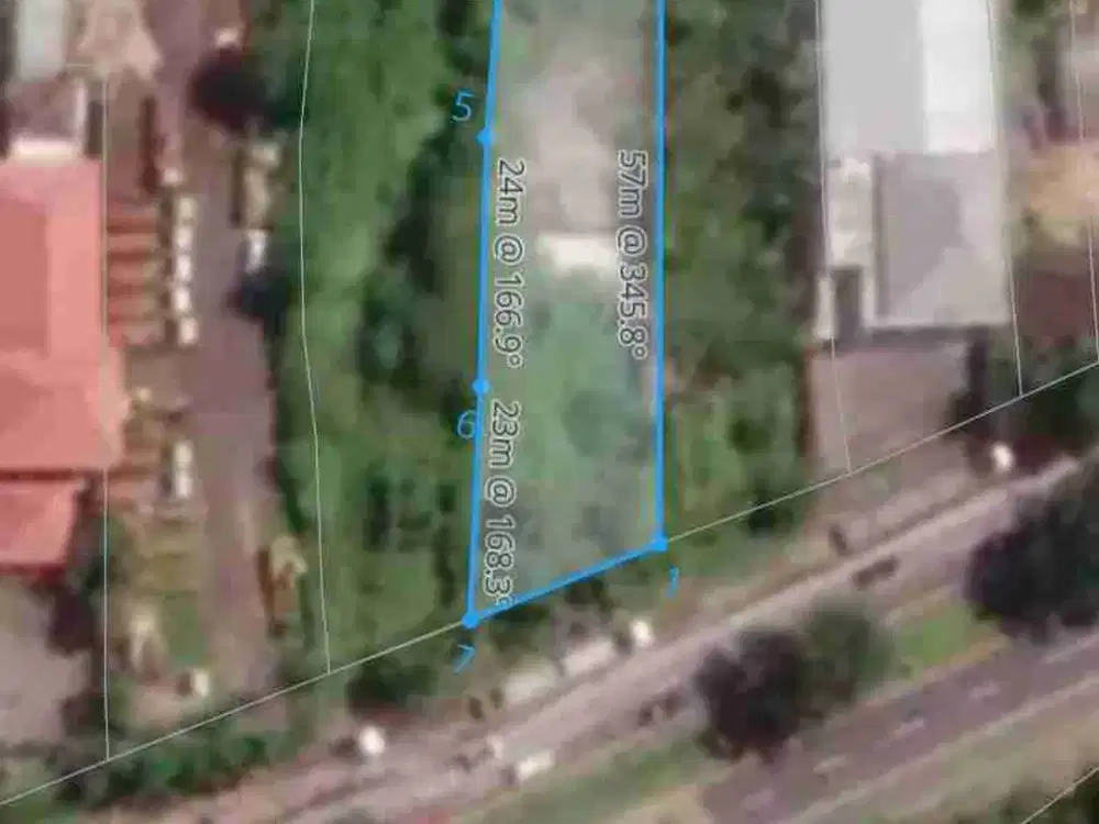 Tanah Komersial Sudah Tembok Keliling di Jalan Utama