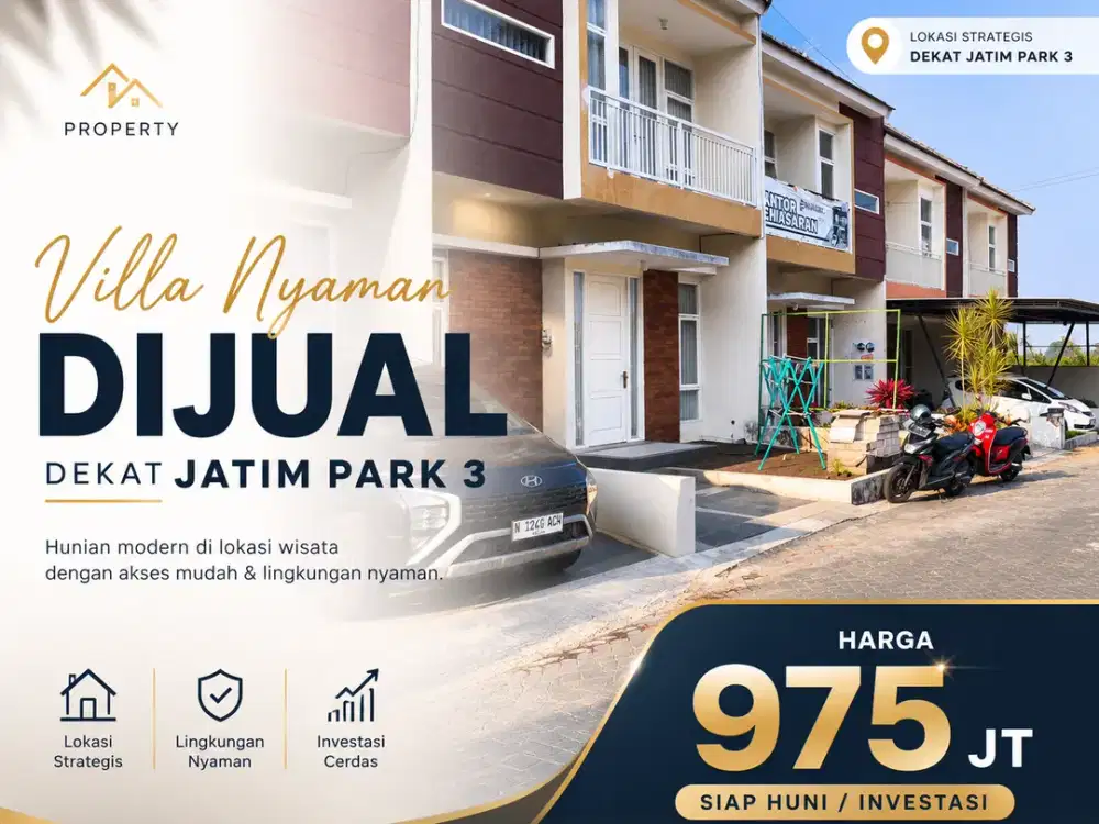 Villa Siap Huni di Lokasi Favorit Kota Batu