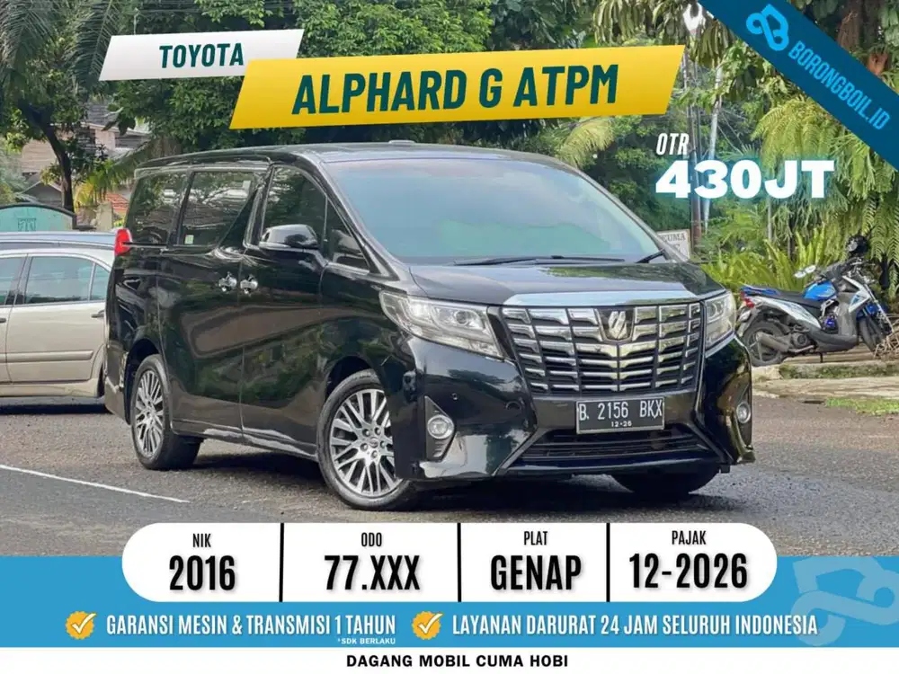 TDP 5 JUTA || Toyota Alphard G 2.5 ATPM 2016