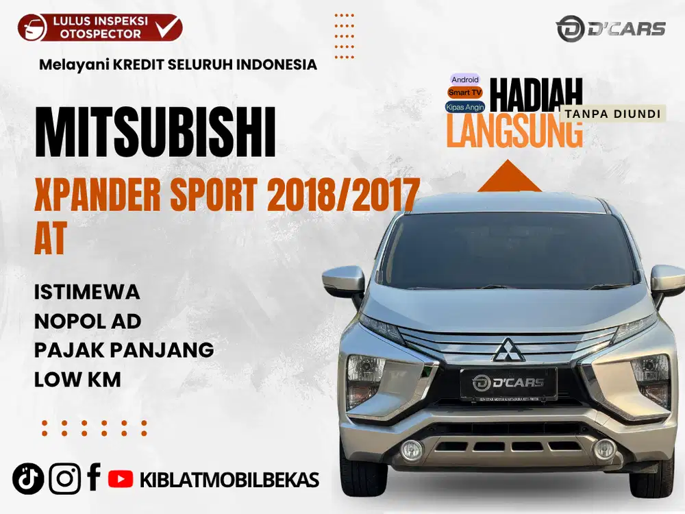DIJUAL DP 40JT AN MITSUBISHI XPANDER SPORT MATIC 2018/2017 NOPOL AD
