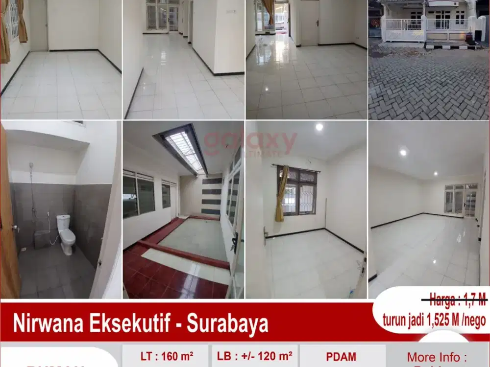 Rumah Siap Huni Di Nirwana Eksekutif Surabaya