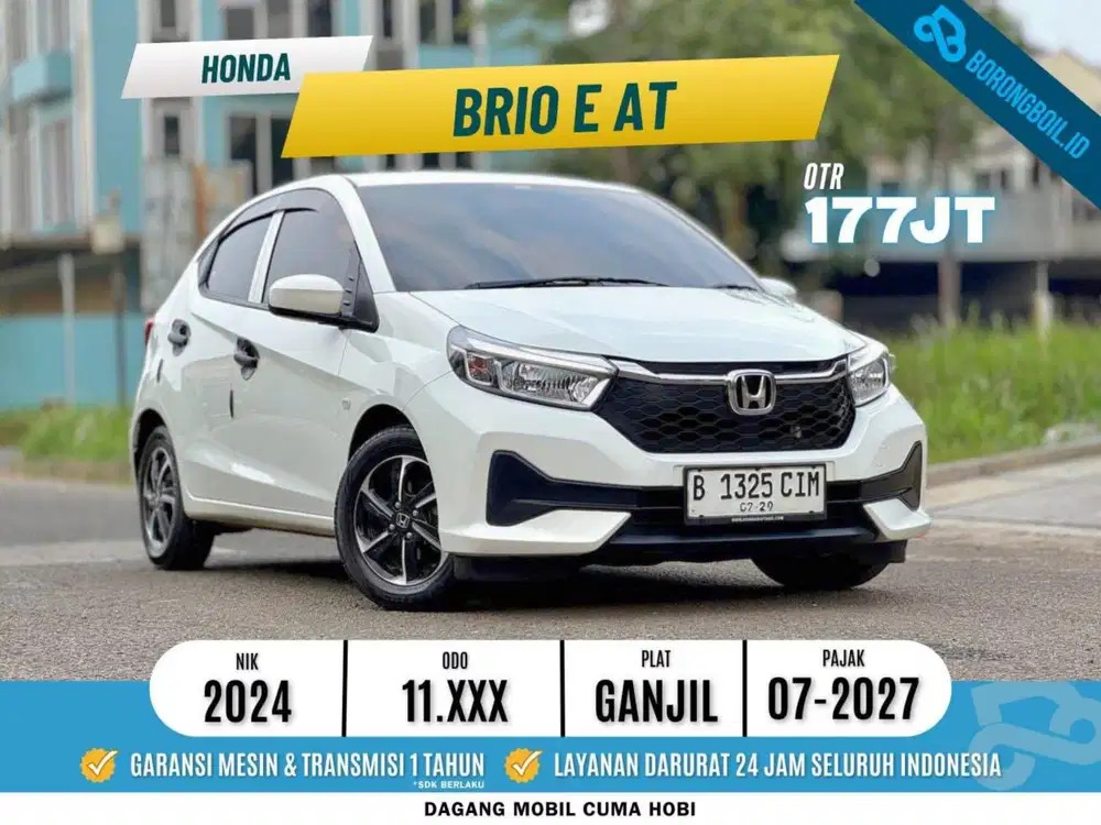 TERMURAH || Honda Brio E CVT AT Putih Metalik 2024