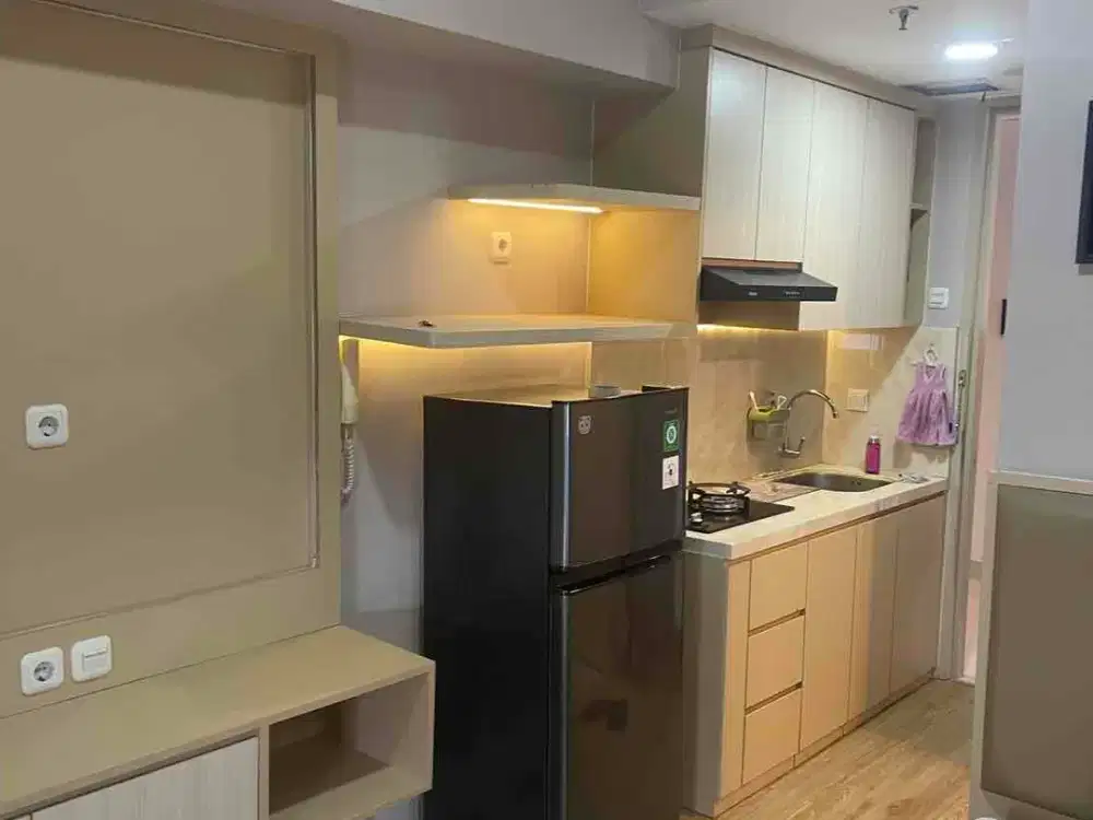 Disewakan Apartemen Studio Full Furnish Lantai Vinyl Bagus di Tokyo Riverside Pik 2