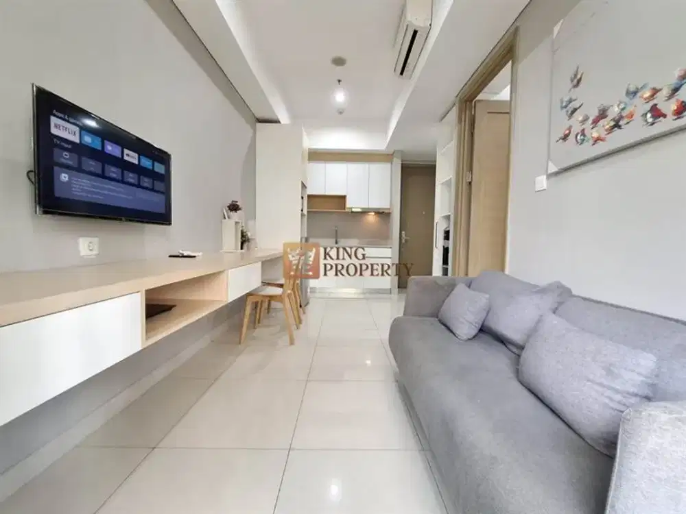 Lantai Rendah Terhubung Parkir Dijual Apartemen Taman Anggrek Residences 1 Bedroom Furnish Interior Nyaman Area Strategis di Pusat kota Tanjung Duren