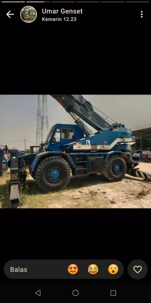 Jual bekas mobil crane 25 ton todano