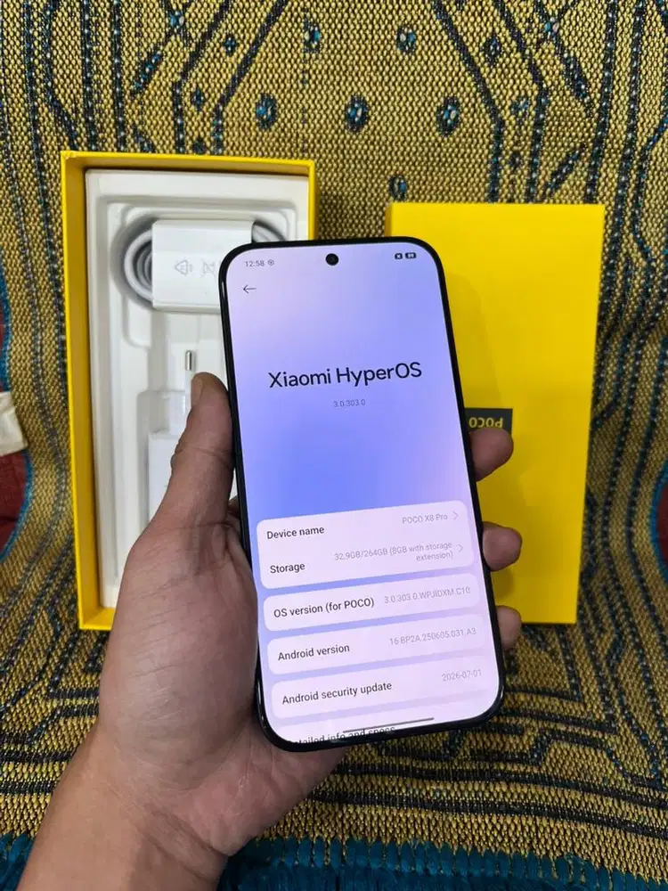 poco x8 pro ram 8/256 garansi panjang