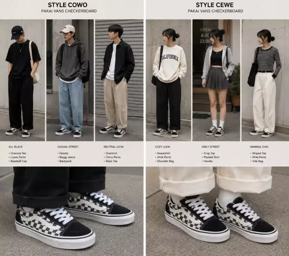 Sepatu Vans Checkerboard old skool