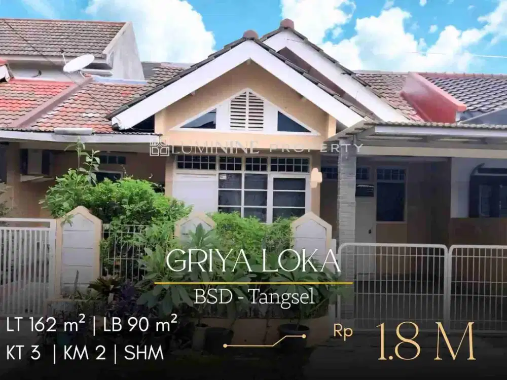 DIJUAL RUMAH DI GRIYA LOKA - BSD CITY, TANGSEL