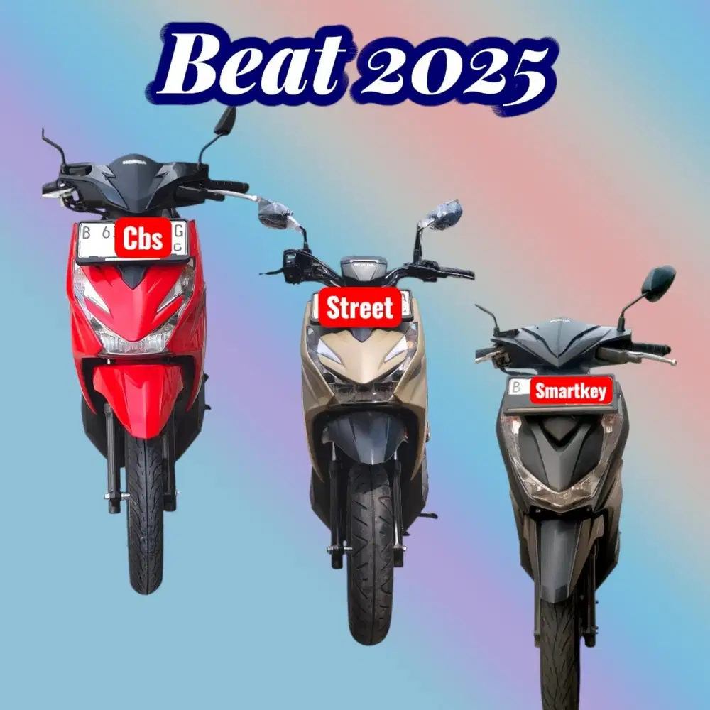Dp 600rb‼️Honda Beat smartkey street dlx (KTP daerah bs kredit) 2025