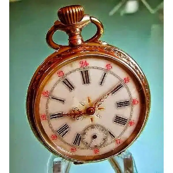 Antique - Art Nouveau VintageFull Zilver/ jam saku Swiss era 1800