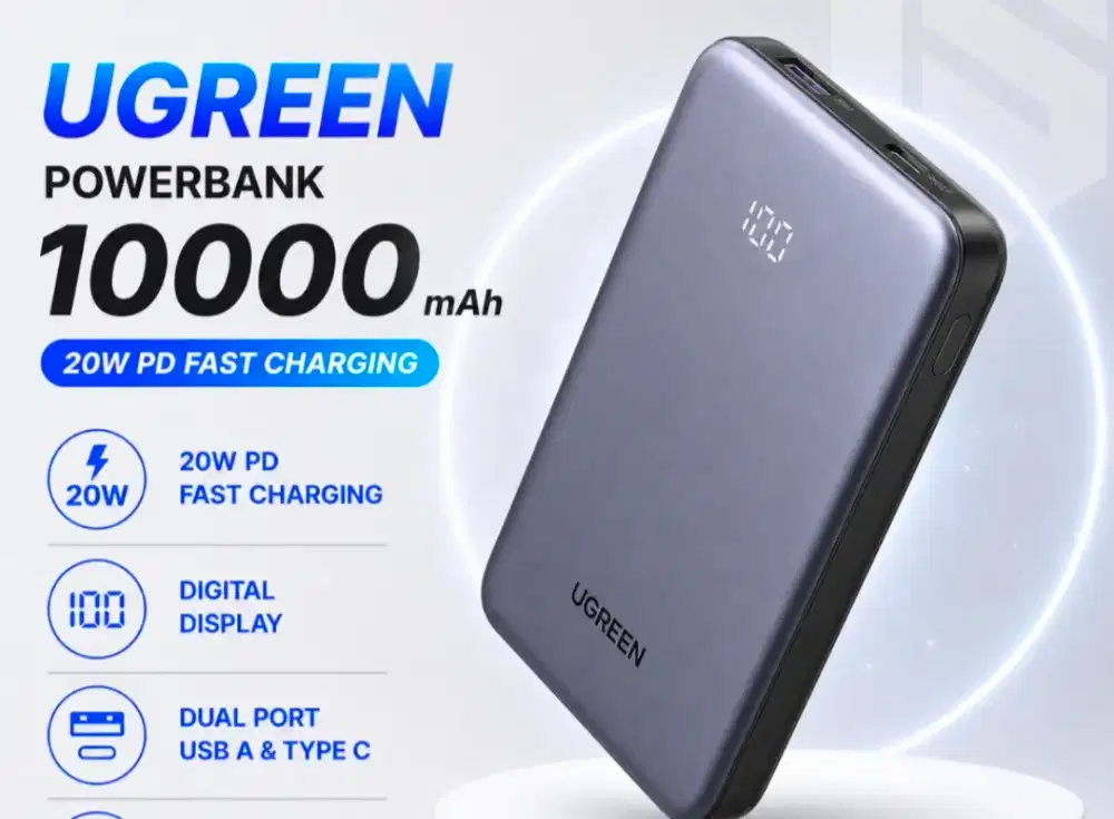 UGREEN PowerBank 10.000 mAh fast charging 20W PD 22.5W