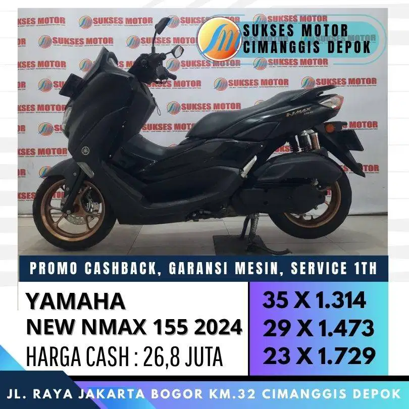 YAMAHA NEW NMAX 155 TH 2024 KUNCI 2 KREDIT PROMO CASHBACK 300 RIBU