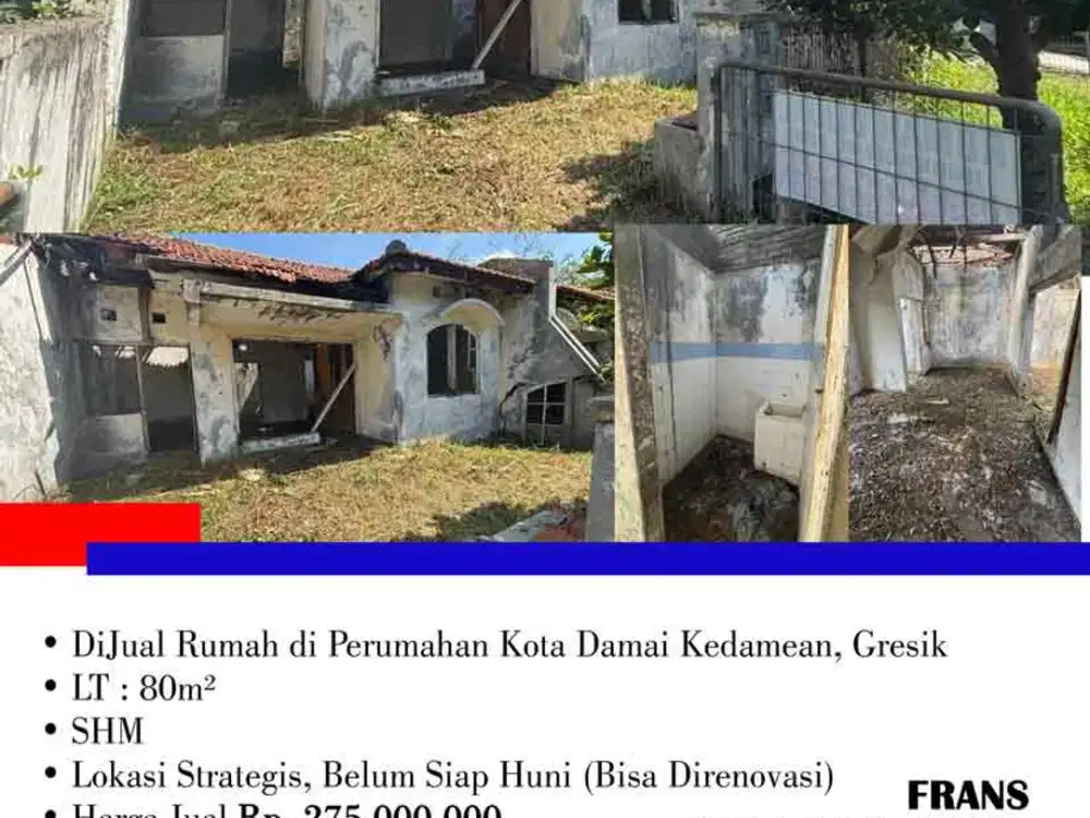 DiJual Rumah di Perumahan Kota Damai Kedamean, Gresik