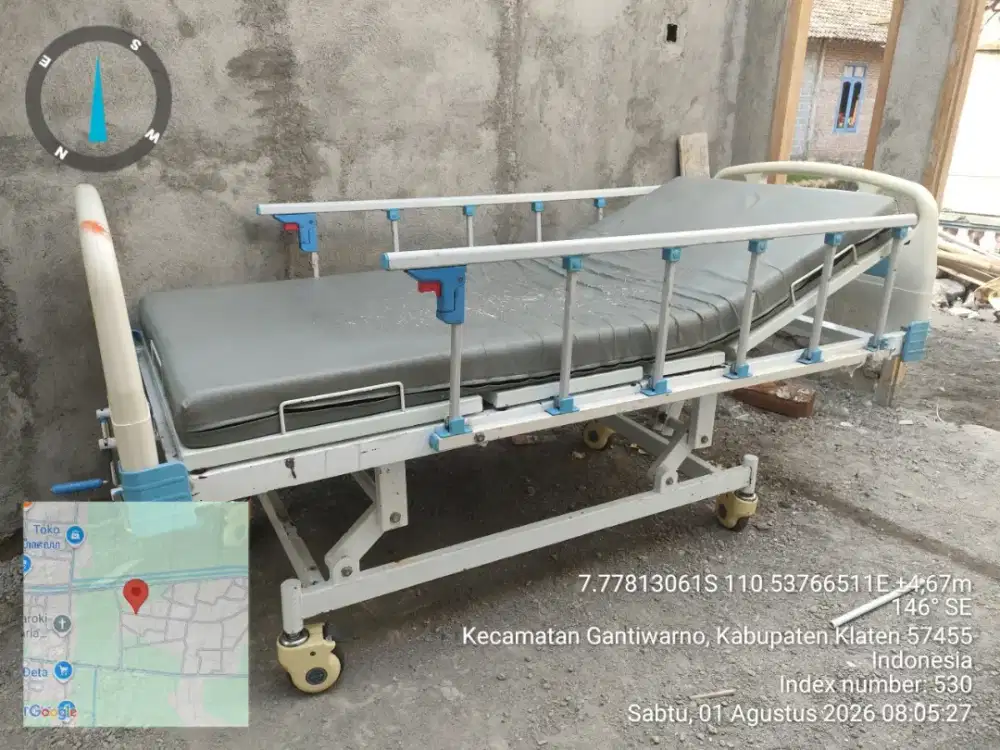 Bed Medis tempat tidur Rumah Sakit 3 engkel