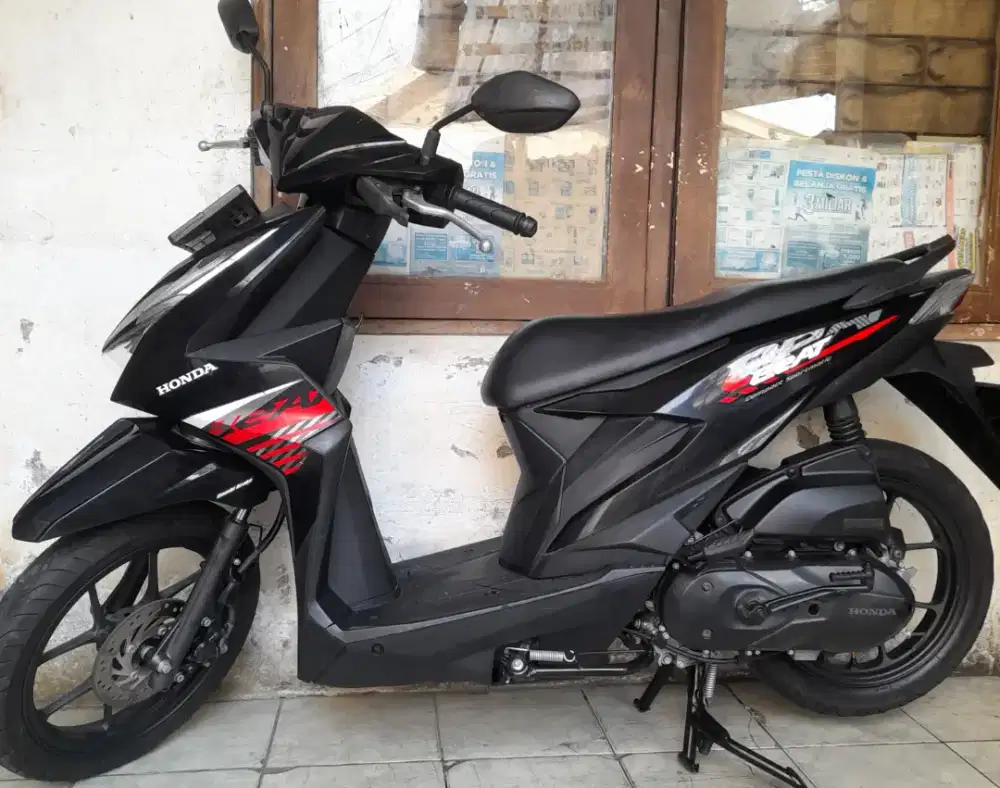 Honda beat duluxe 2012 LED cbs combi break cw asli hitam B dki tangan1