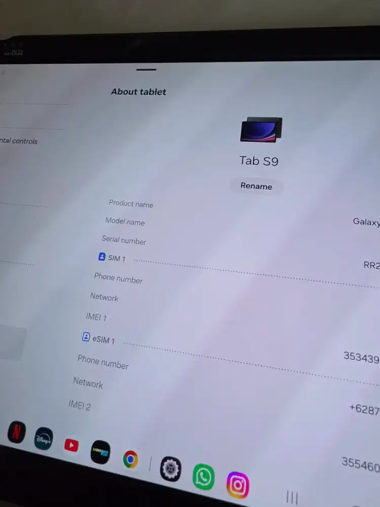 SAMSUNG GALAXY TAB S9 5G ex Sein